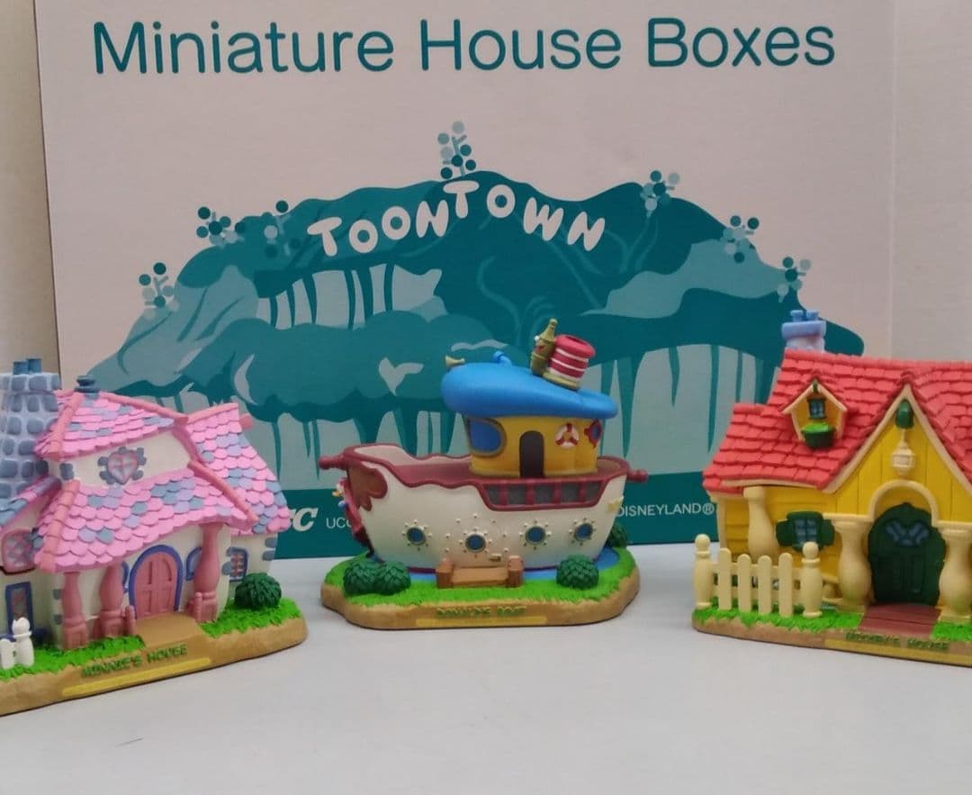 【希少】 非売品 ディズニー ミニチュアハウスボックス ミッキーの家 ミニーの家
