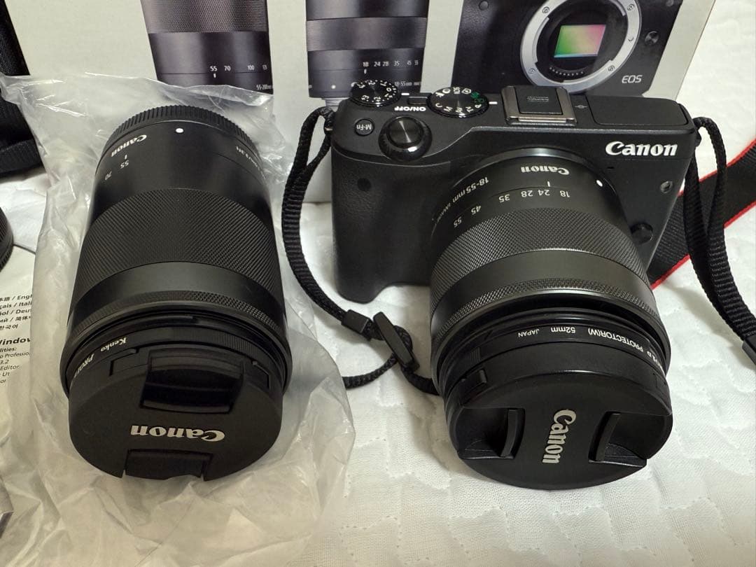 美品 Canon EOS M3 ミラーレス一眼 ダブルレンズキット