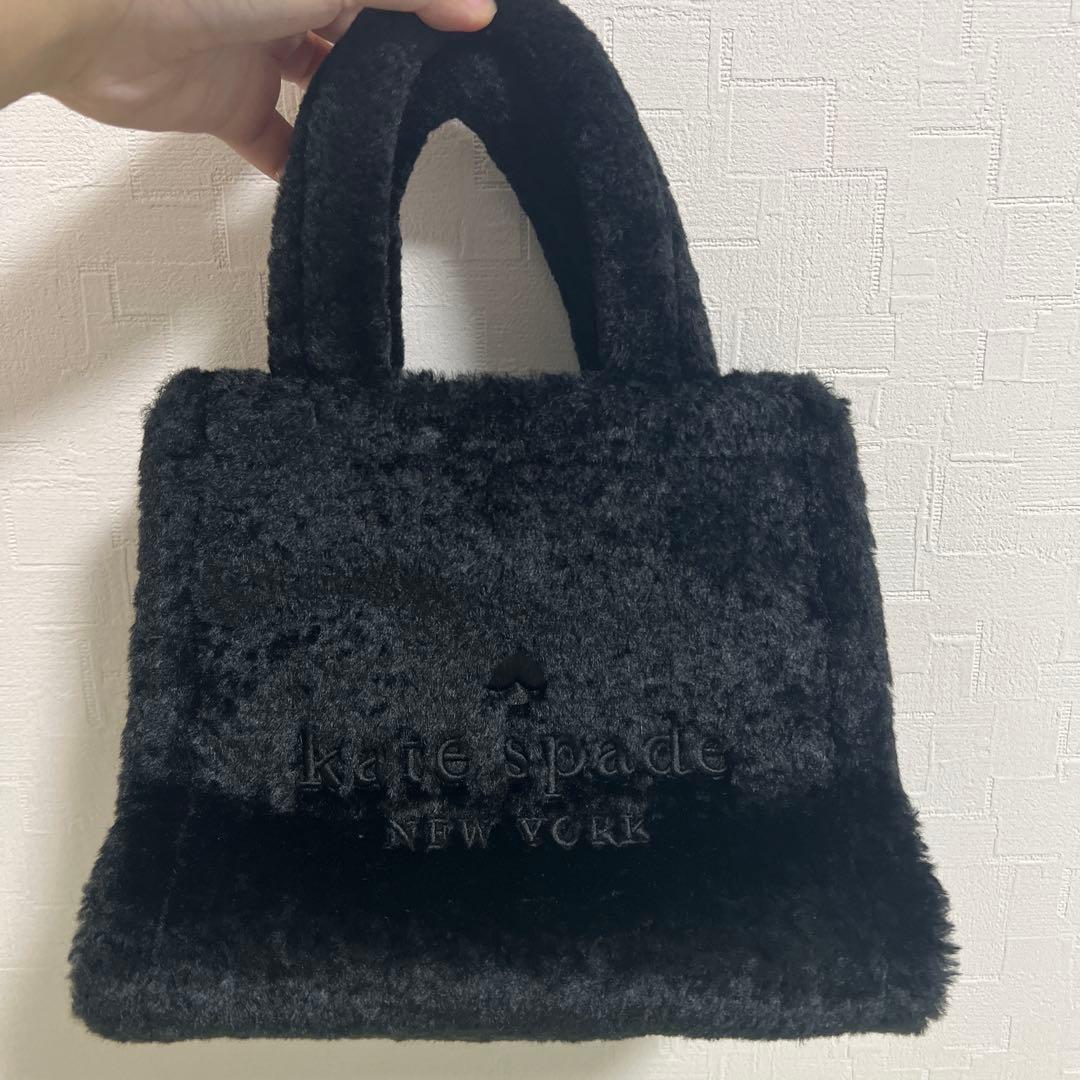 ケイトスペード　フェイクファーショルダーバッグ