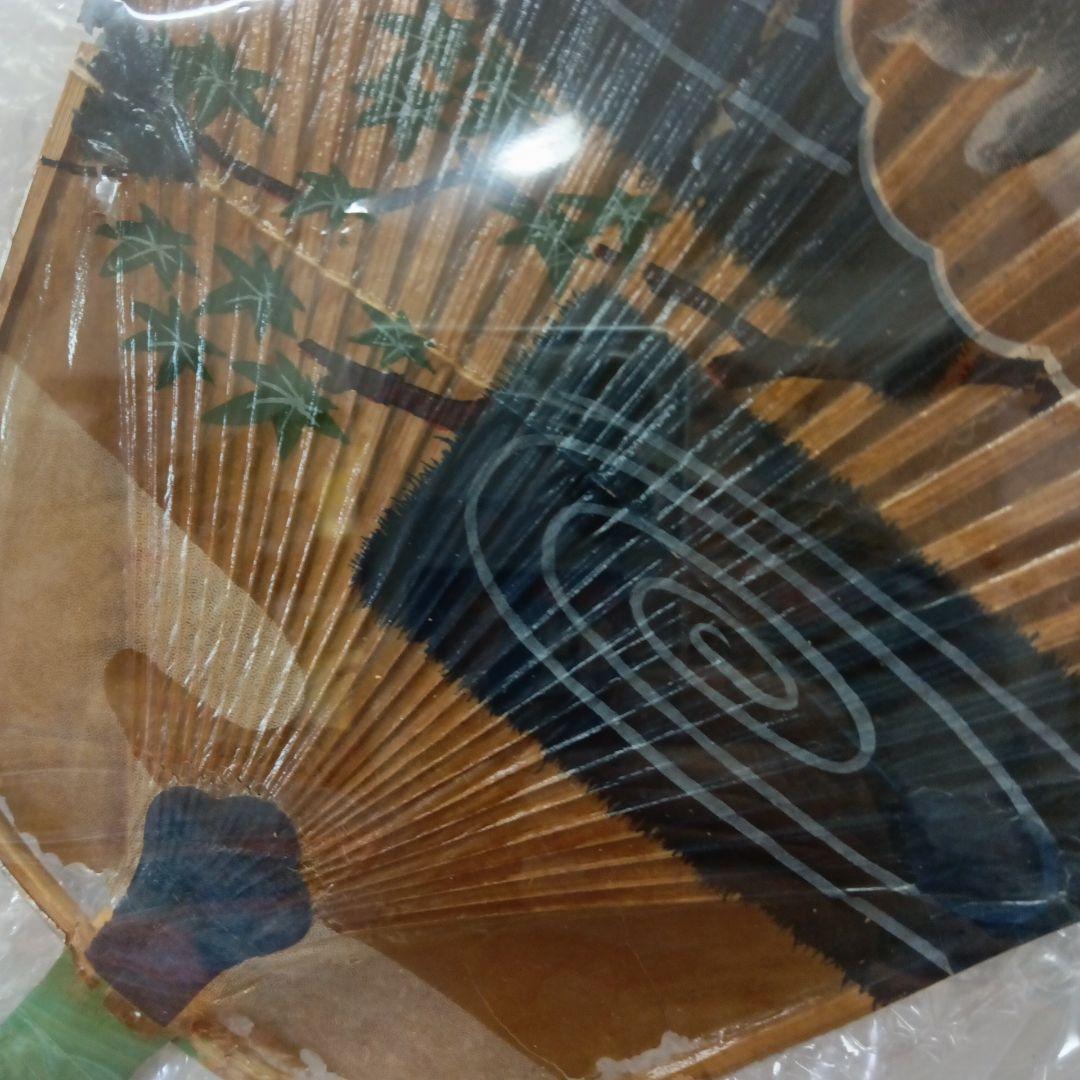 稀少戦前大正末期〜昭和初期頃時代岐阜水団扇当時物風流な金魚手描額装品コレクション