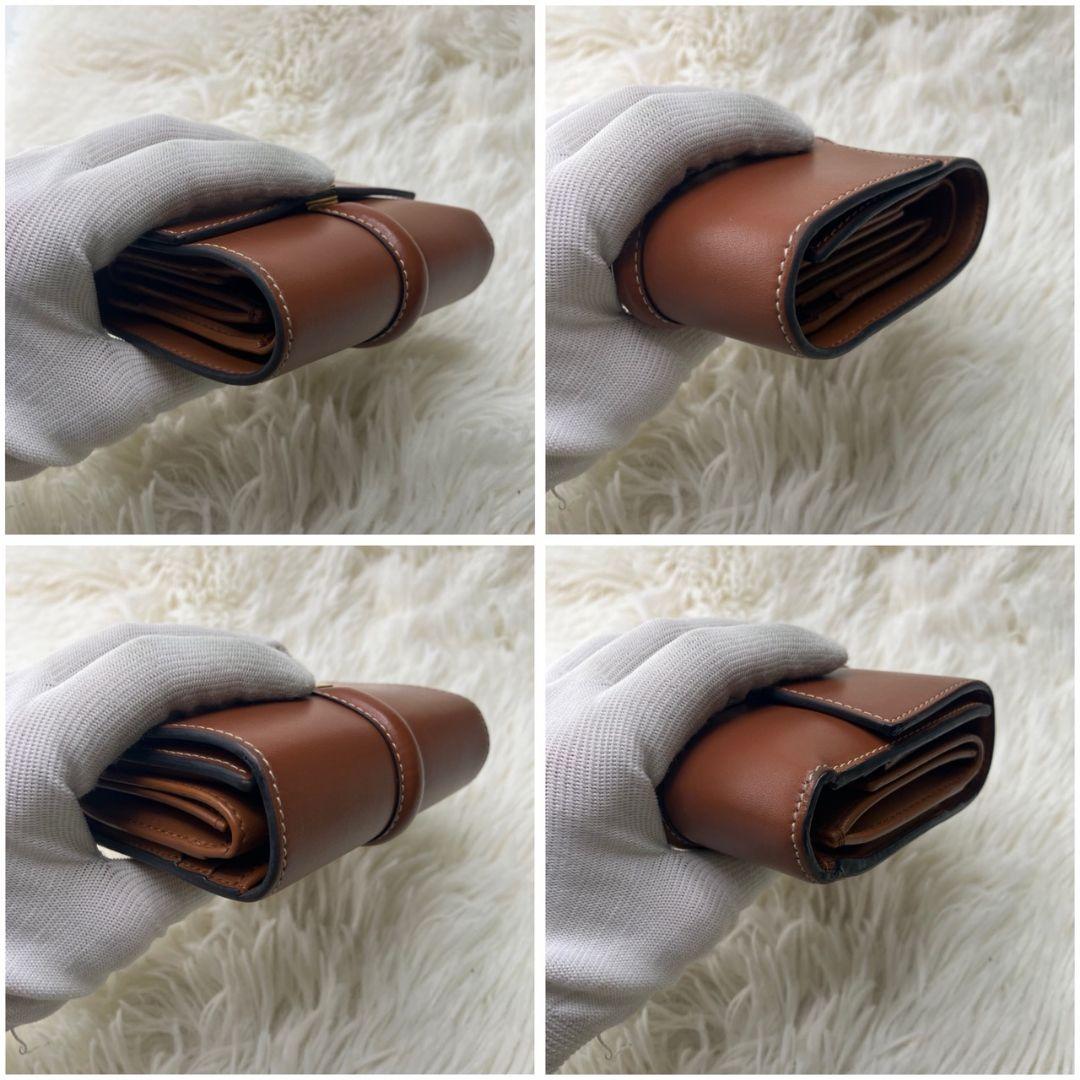 極美品✨CELINE セーズ 16 コンパクトウォレット 三つ折り財布 レザー