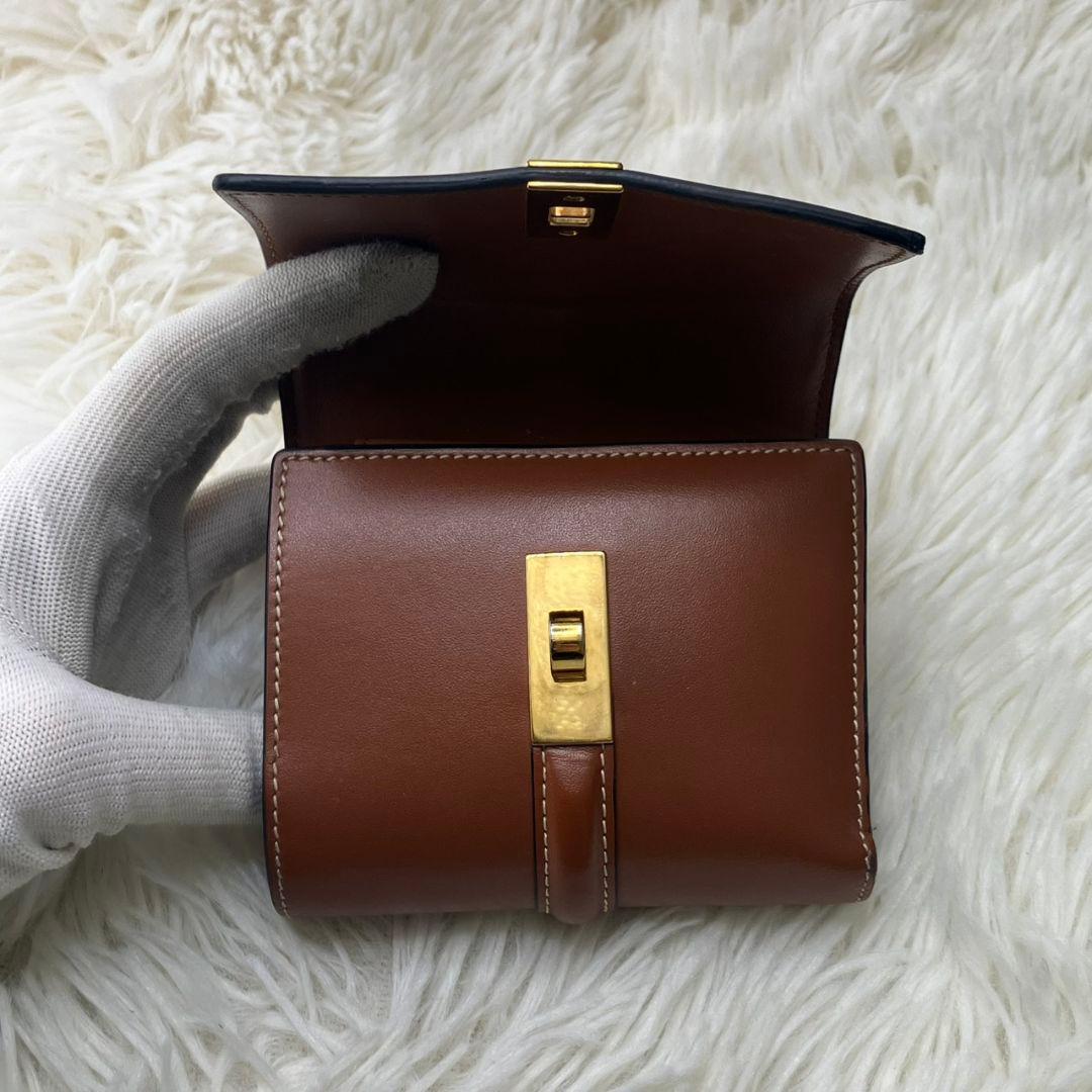 極美品✨CELINE セーズ 16 コンパクトウォレット 三つ折り財布 レザー