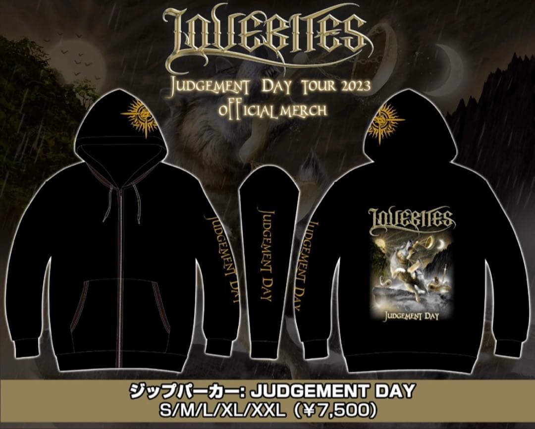 LOVEBITES パーカー　スウェット　メタル　バンド　M