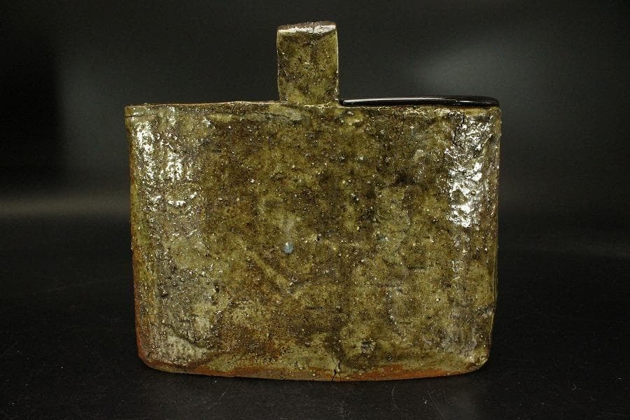 茶道具 古唐津 手付 水指(ZE568)