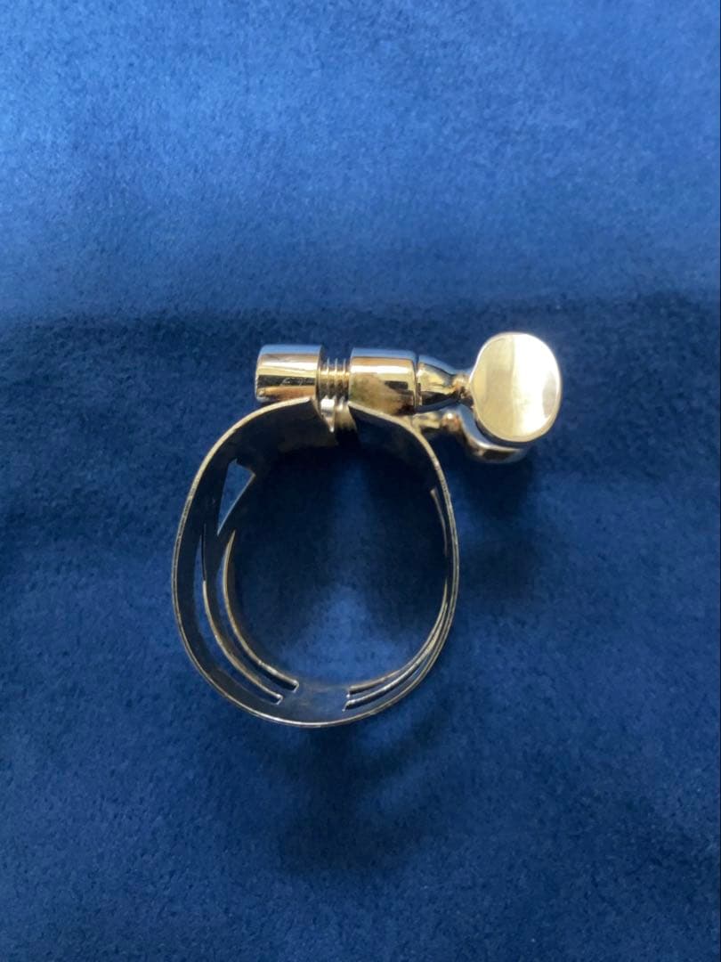 テナーサックス　セルマー　メタル用リガチャー SP、マウスピースキャップSP