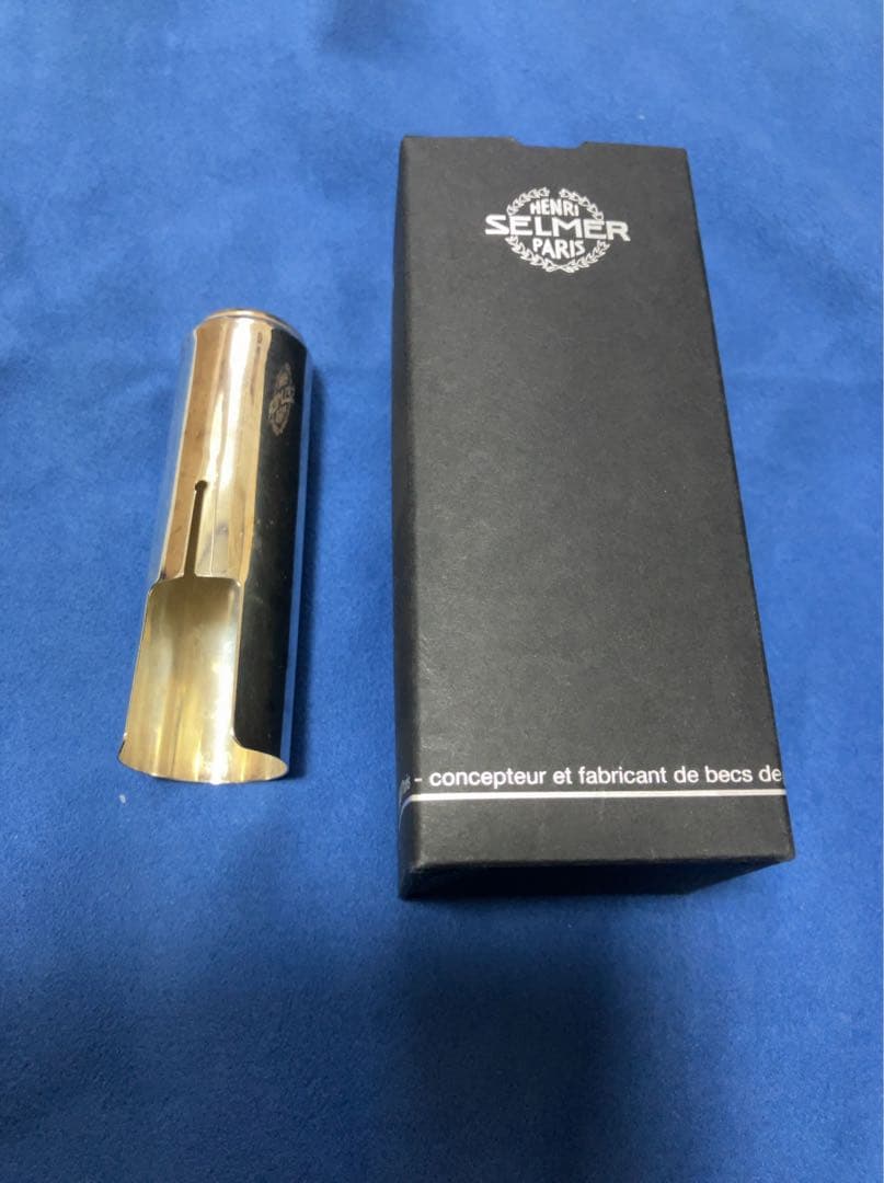 テナーサックス　セルマー　メタル用リガチャー SP、マウスピースキャップSP
