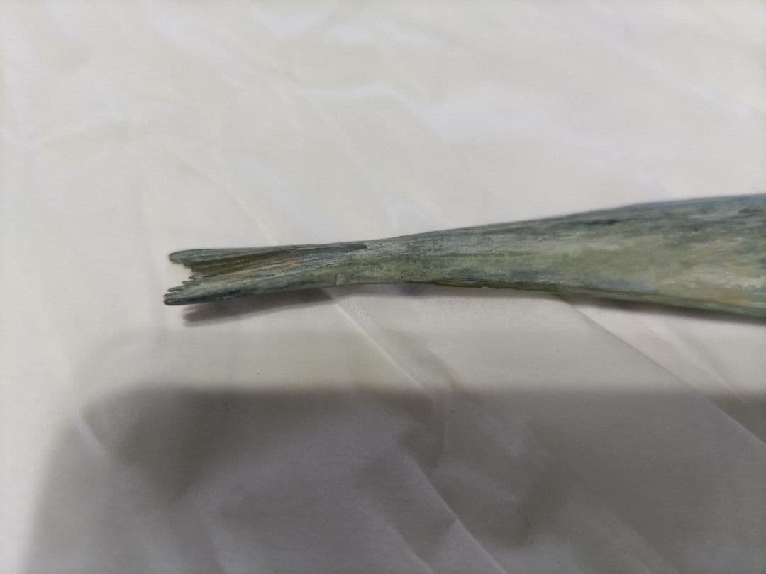 富永朝堂 木彫　干魚　見事な目刺鰯です！