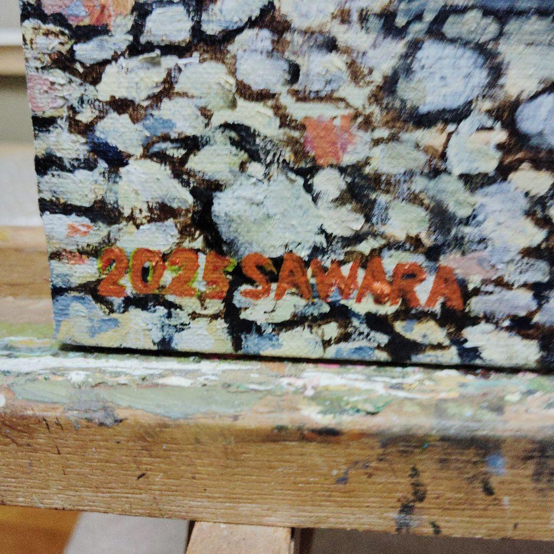 絵画、初夏の韓国岳から見た霧島の山、F10号、佐原聖春