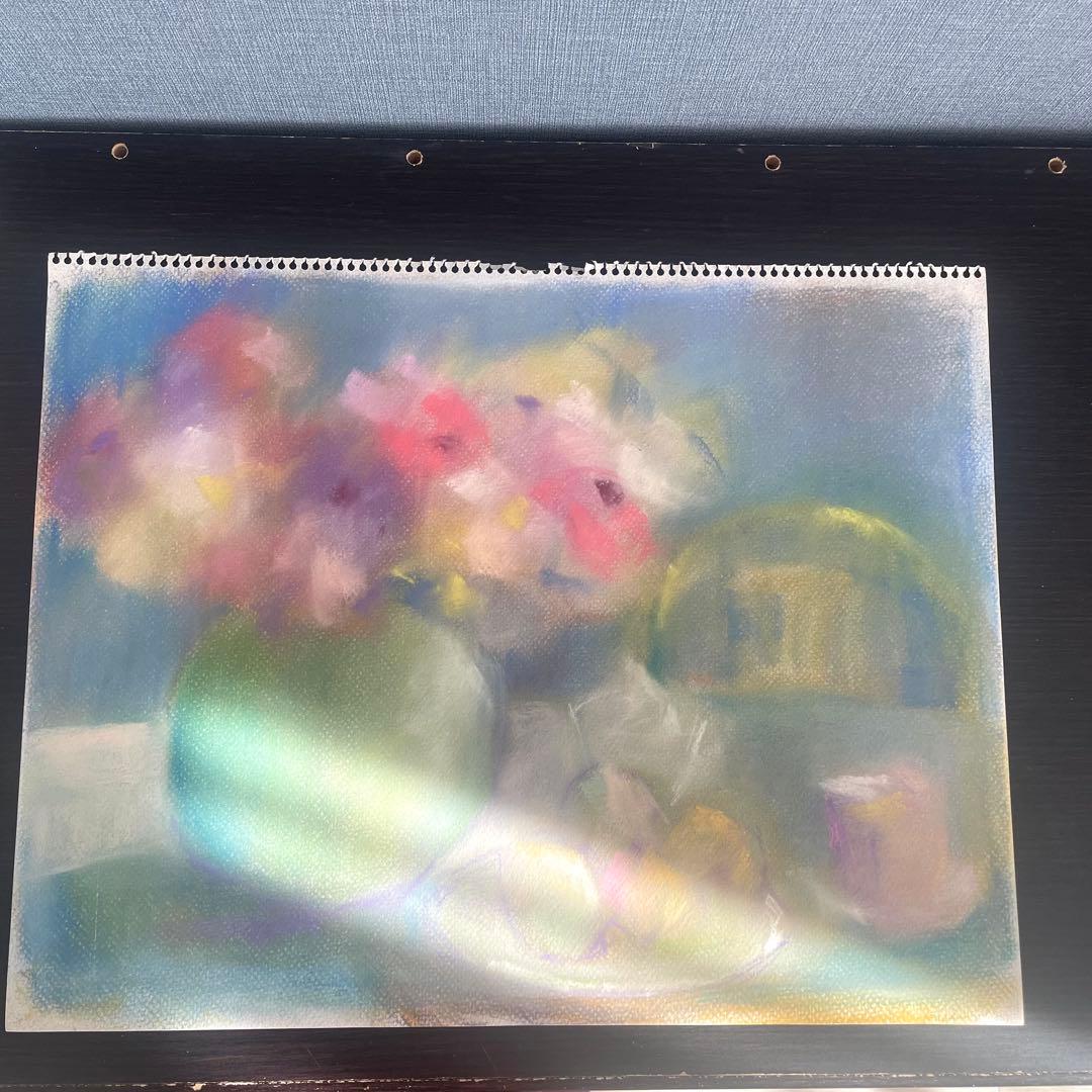 パステル画/色褪せない花束の贈り物/癒し/ヒーリング/パワースポット/アネモネ