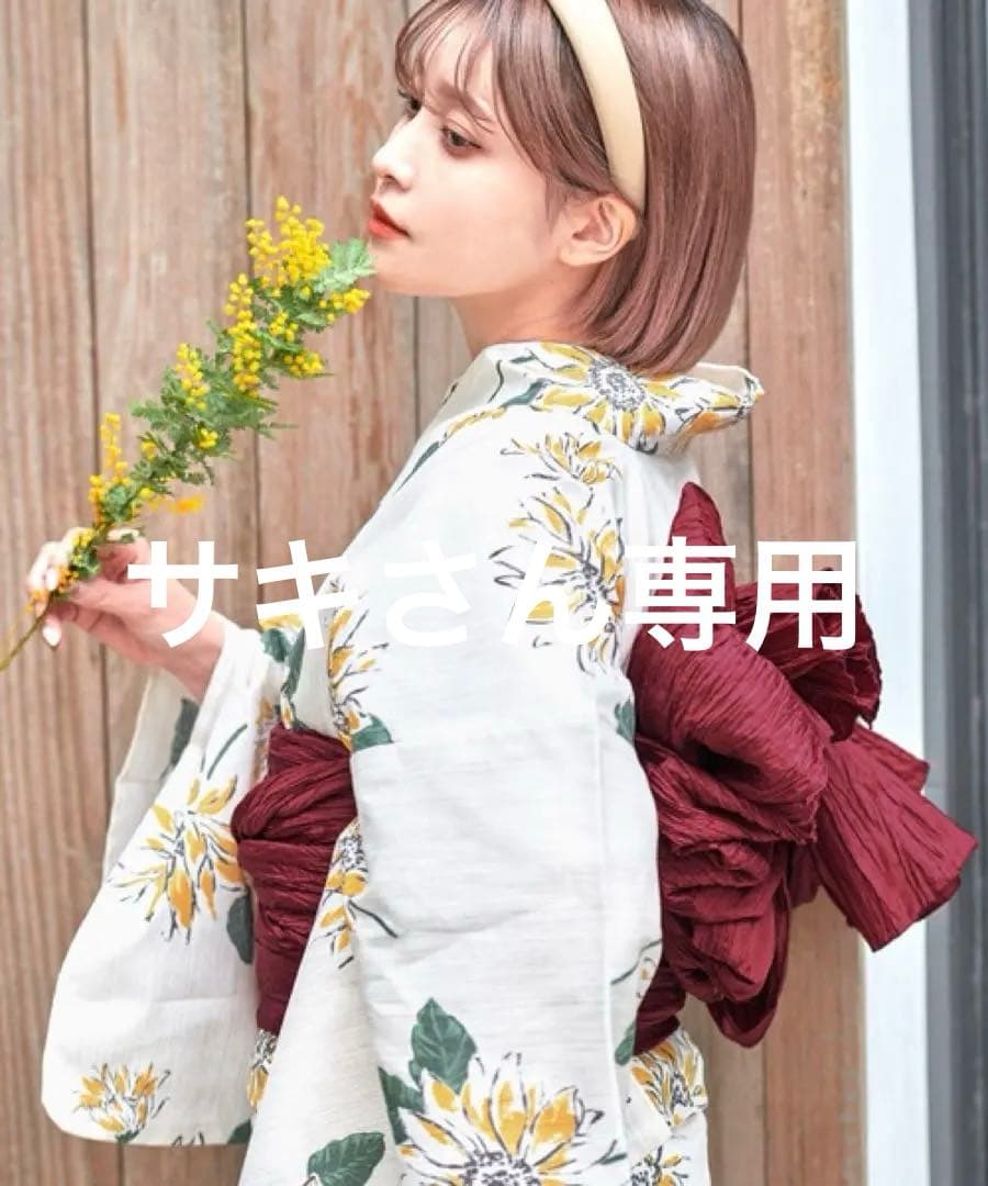 Ditaディータはんなりオトナ浴衣4点セット夏色の向日葵しらべ 値下げアリ