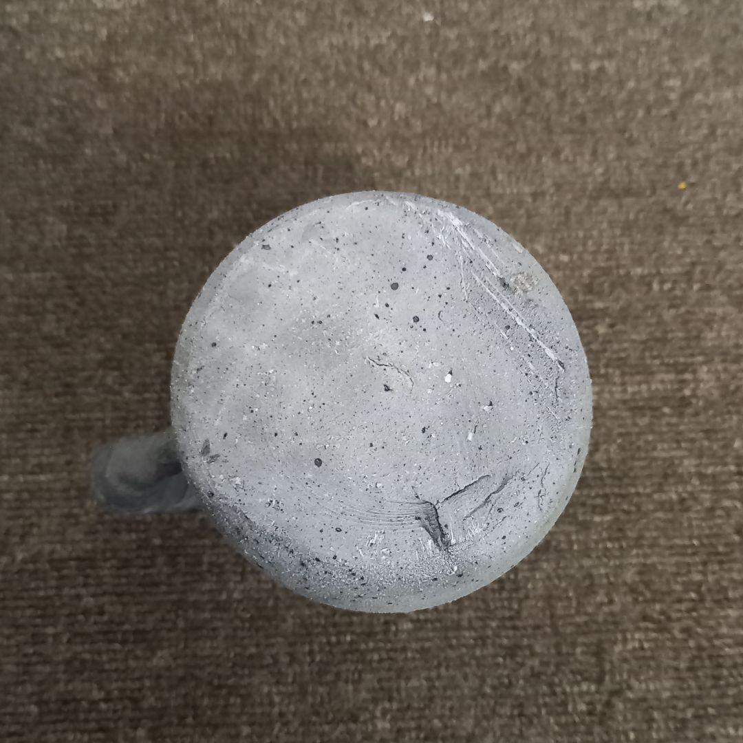 珠洲古窯 燻べ焼 ジョッキ 2客 ペア 中山達磨 栞付 未使用 木箱付き