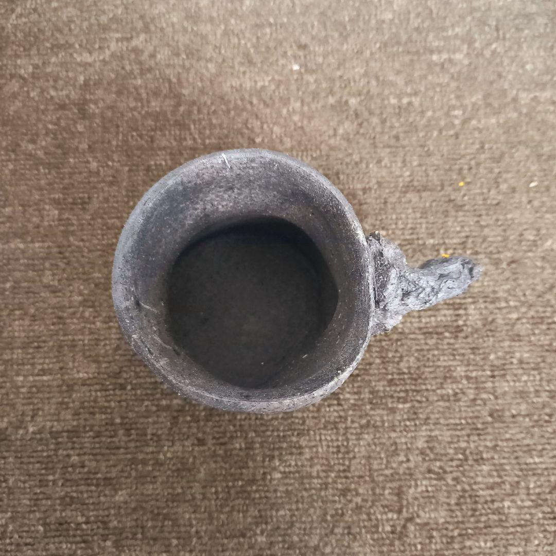 珠洲古窯 燻べ焼 ジョッキ 2客 ペア 中山達磨 栞付 未使用 木箱付き