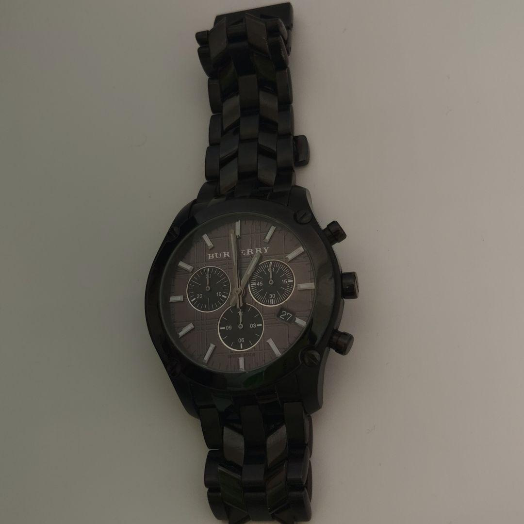 ナオ値下げ！美品！Burberry クロノグラフ ノバチェック