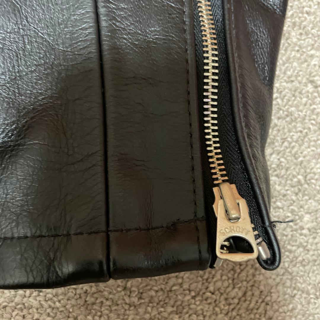 【着用一回・美品・最終値下げ】Schott654 シングルライダース　サイズ36