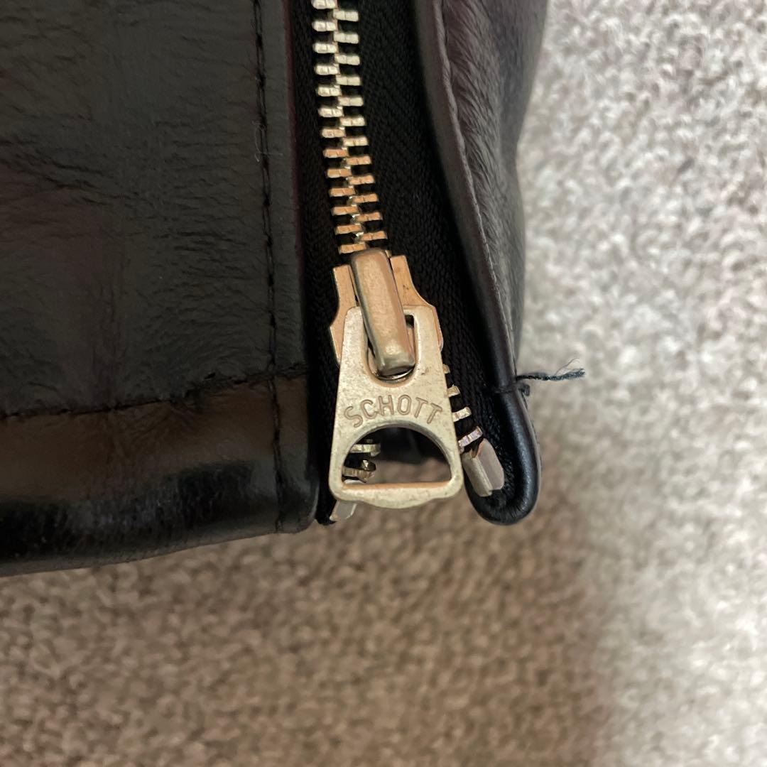 【着用一回・美品・最終値下げ】Schott654 シングルライダース　サイズ36