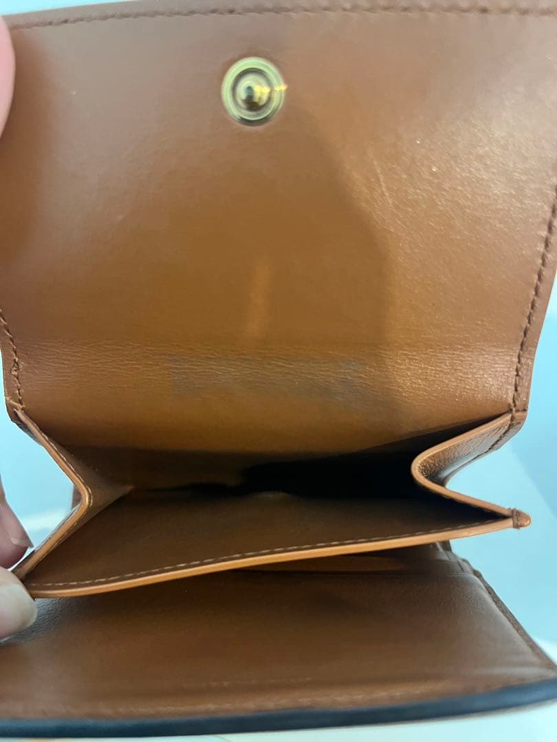 CELINE トリオンフ スモールフラップウォレット 三つ折り ブラウン