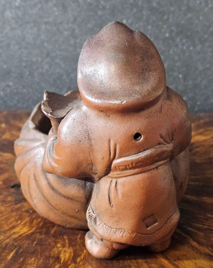 【専用ページ　2点　テコチチ様】明治時代　古備前　七福神　大黒　大黒様 小物入