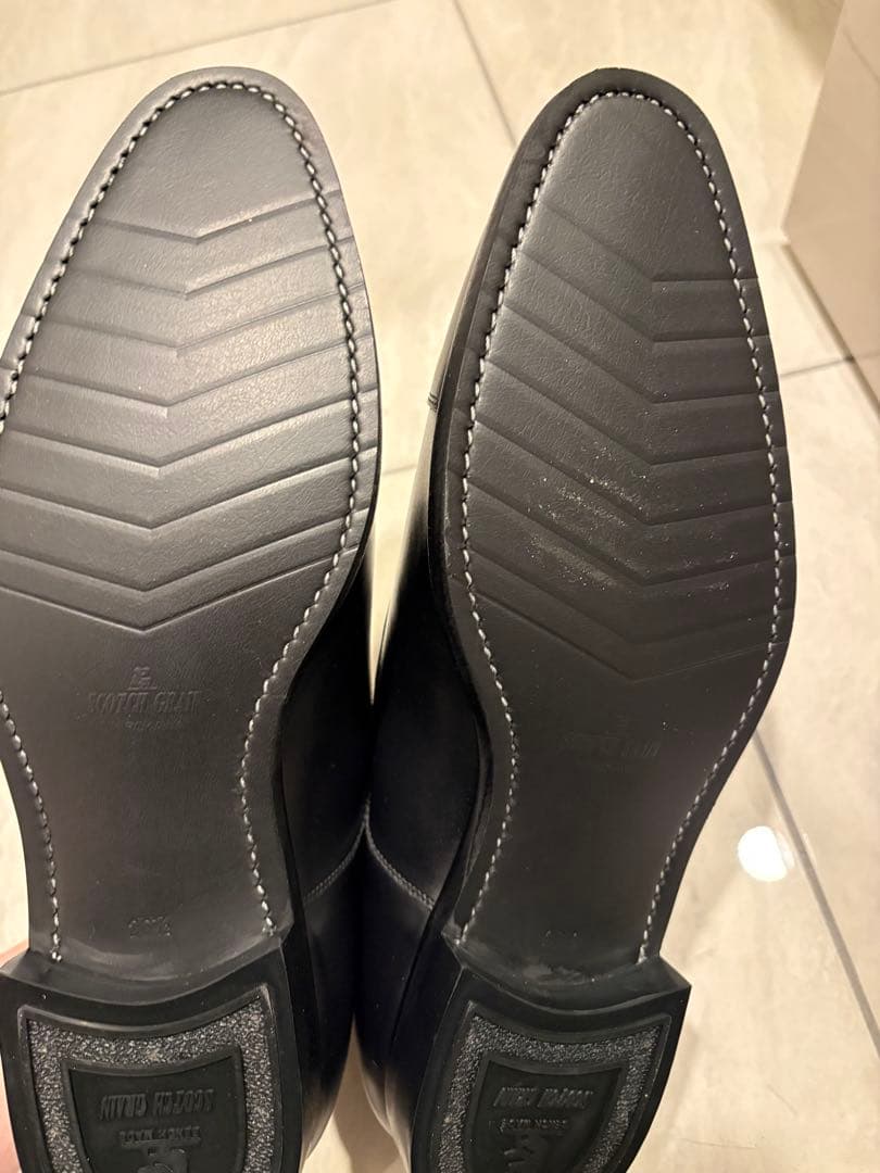 スコッチグレイン NL4116 26.5 ストレートチップ 黒