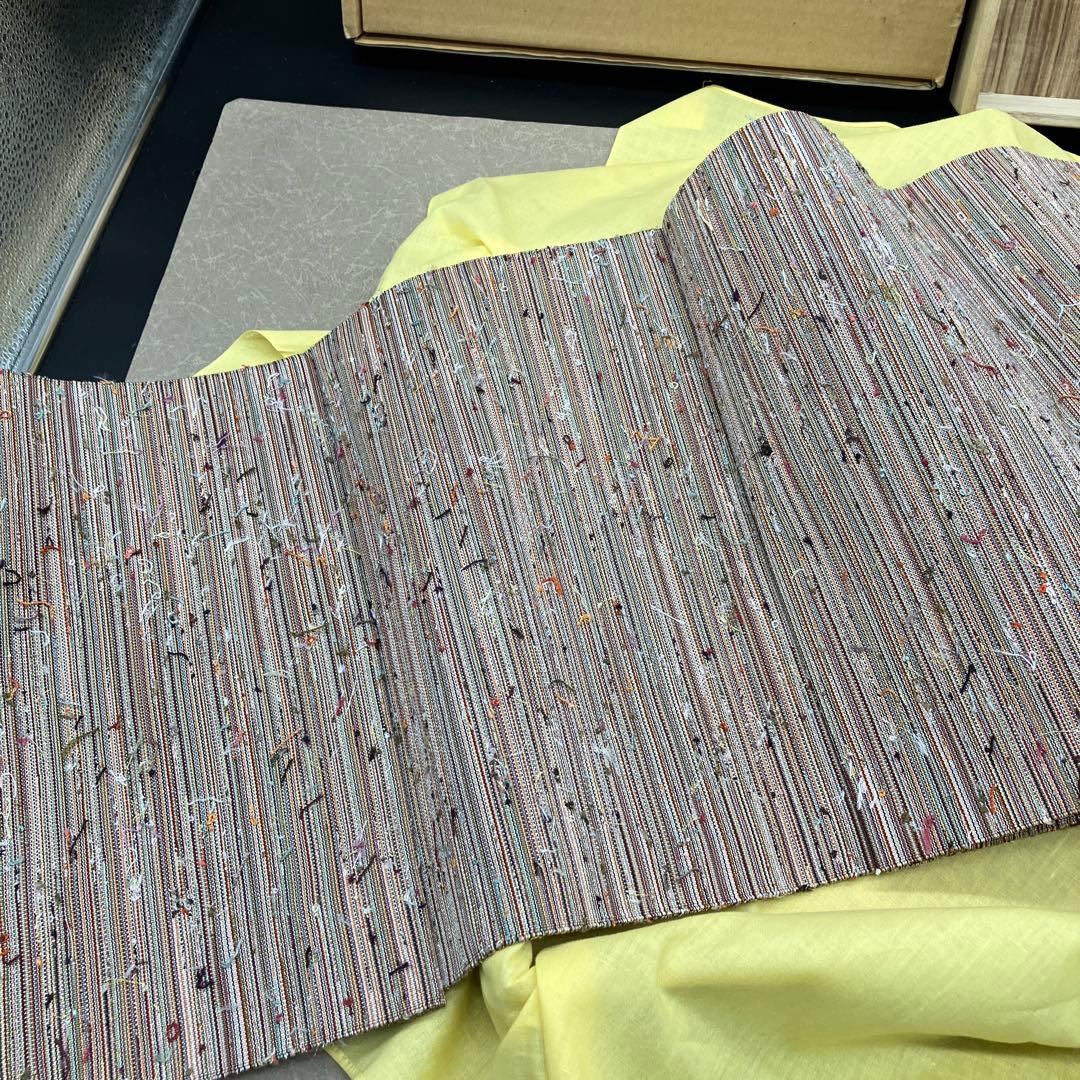 安田つづれ 名古屋帯 爪織平綴織　本綴帯　本綴袋名古屋帯　帯　着物　希少