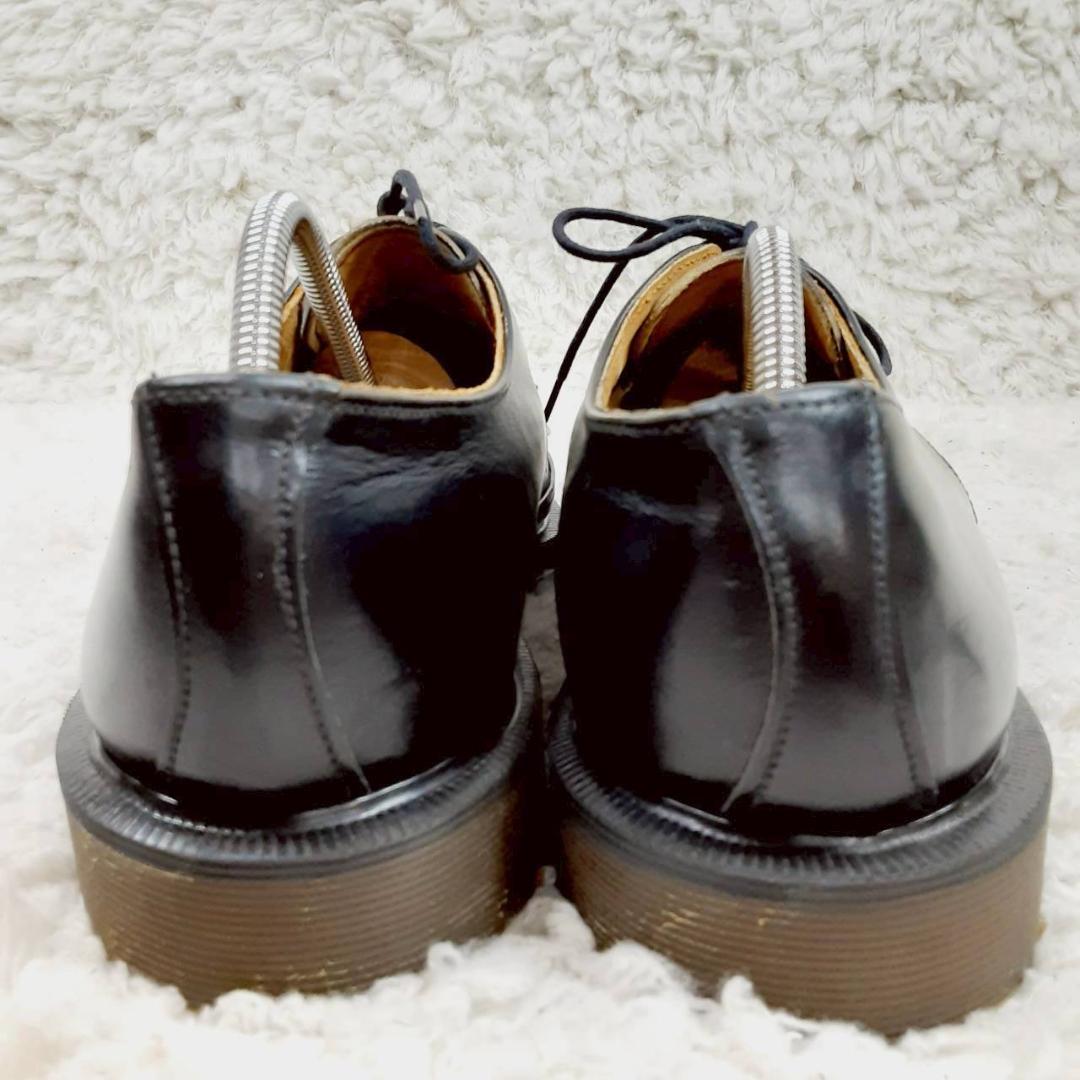 美品 26㎝◎ドクターマーチン ROBOT 革靴 黒 イギリス製 V字ステッチ