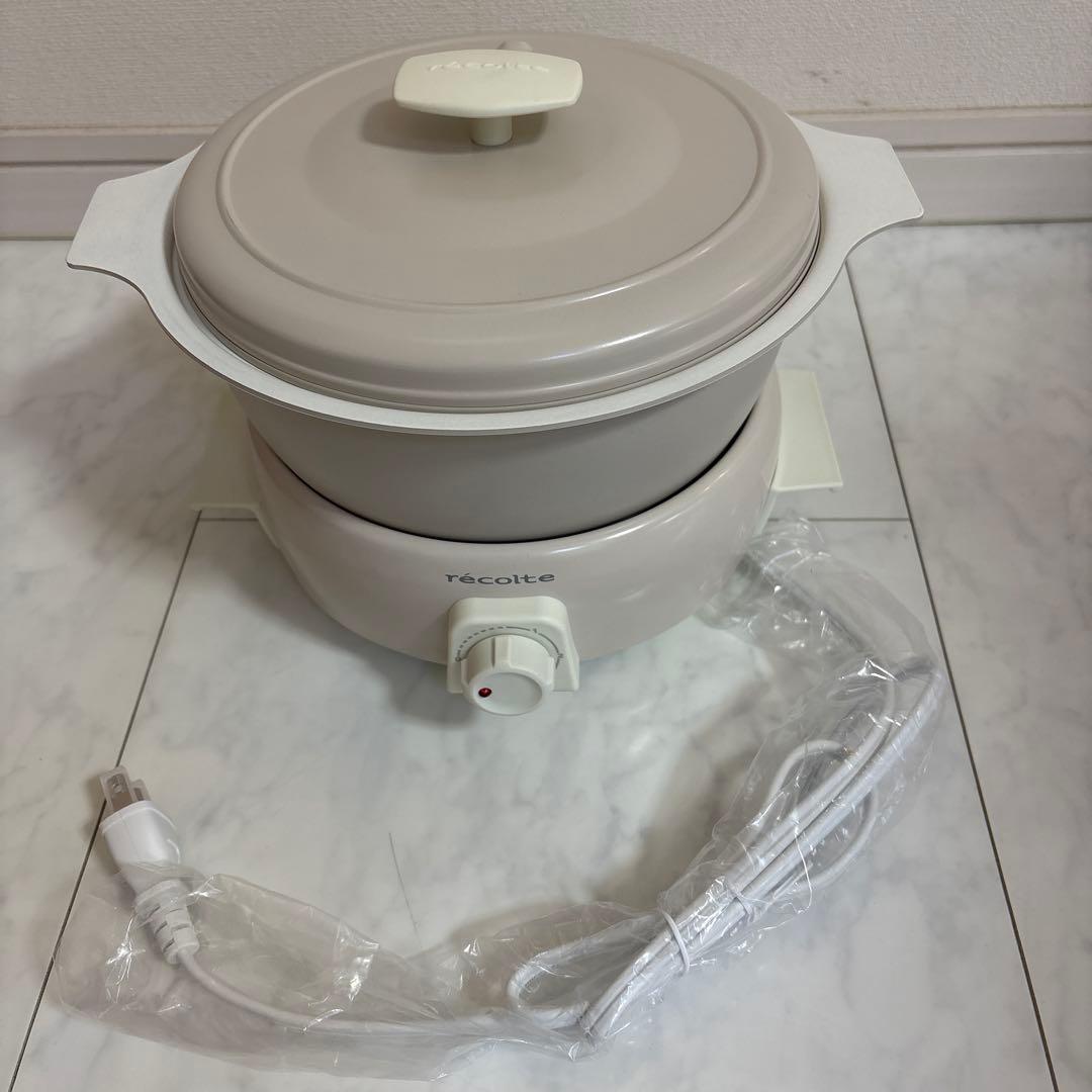 レコルトポットデュオタント　RPF-2 オプショングリルプレート付き　新品未使用