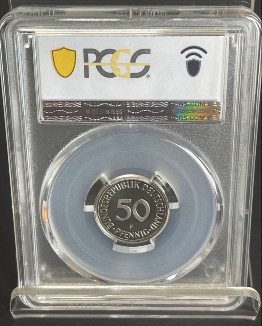 【博物館級】PCGS PR69DCAM 1974-F 独50Pf POP1