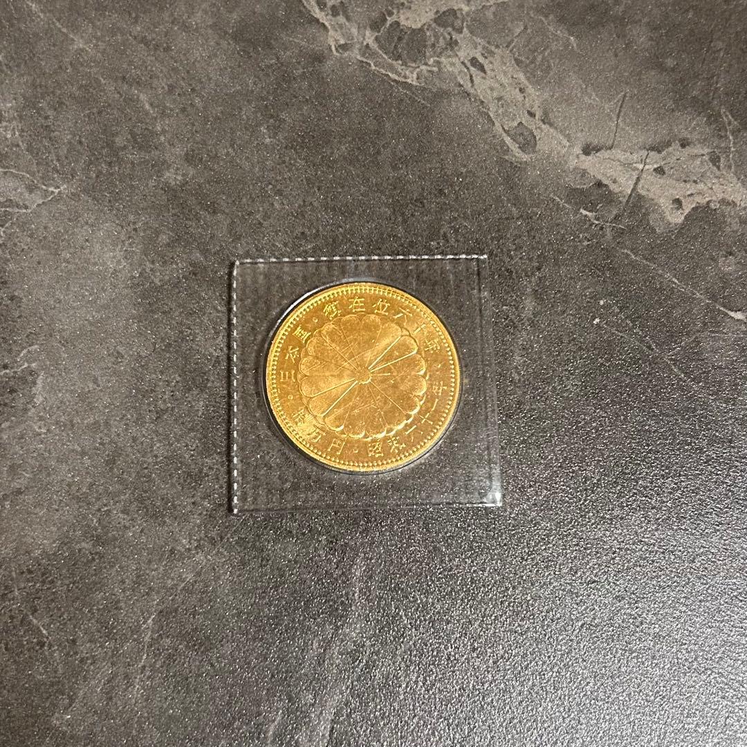 昭和天皇　御在位60年記念　10万円金貨