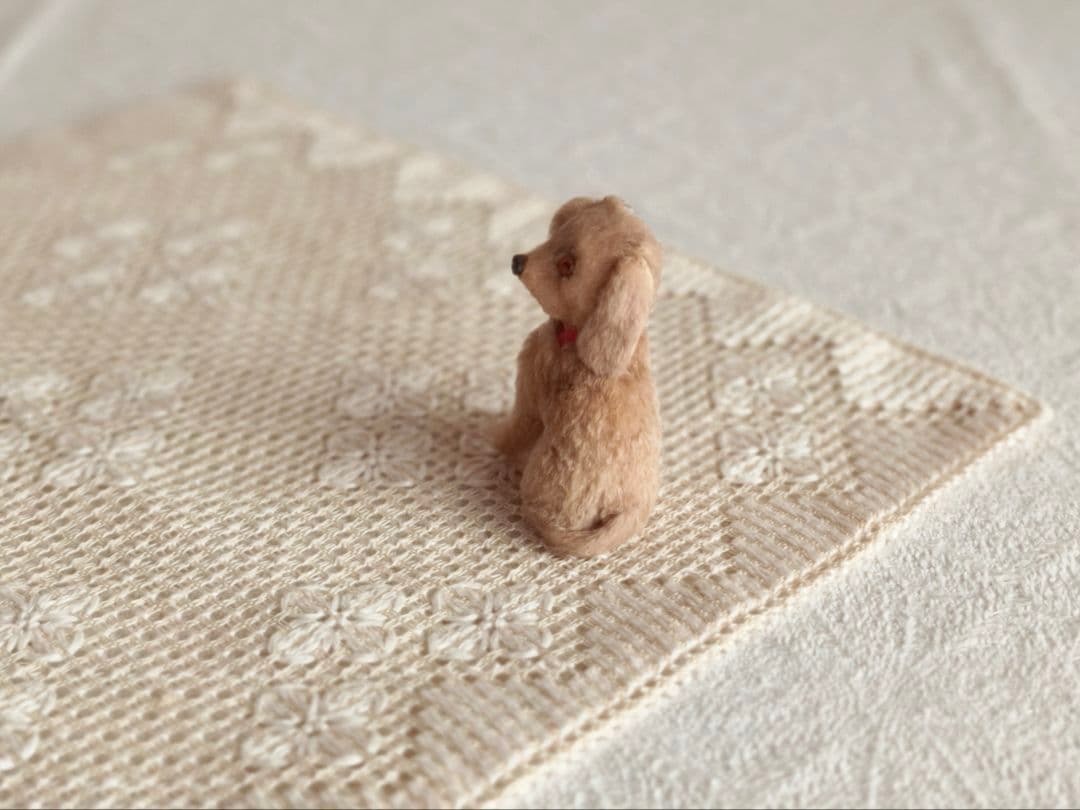 【misen2014さま】vintage ୨୧ リアルファーのおすましワンちゃん