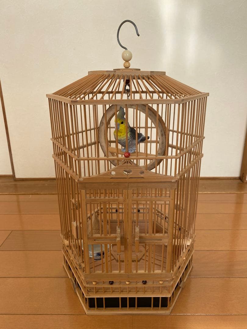 ⭐️限定値下げ　鳥籠　手作り　竹細工　工芸　匠④
