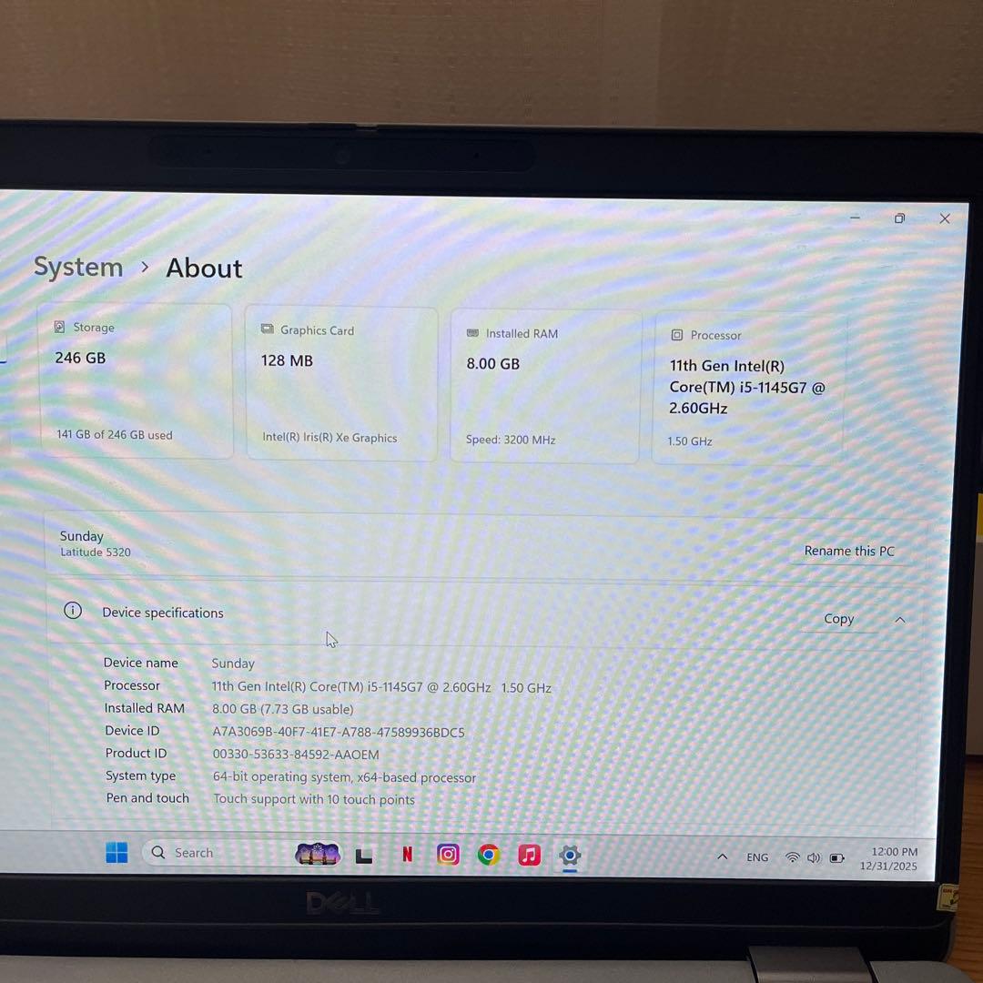 Windowsノート本体 Dell Latitude 5320 Full HD Core I5 gen11