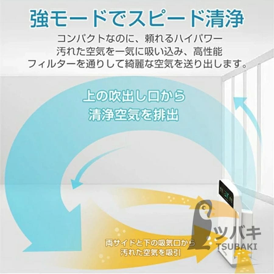 空気清浄機 小型 6重空気清浄 フィルター コンパクト 花粉 脱臭機 脱臭