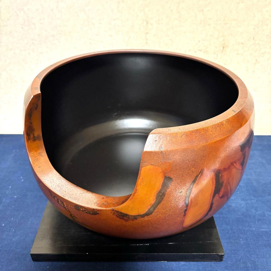 人間国宝敬典/焼色面取風炉/茶釜/風炉/電熱器/電熱器/敷板/底瓦/香入/茶道具