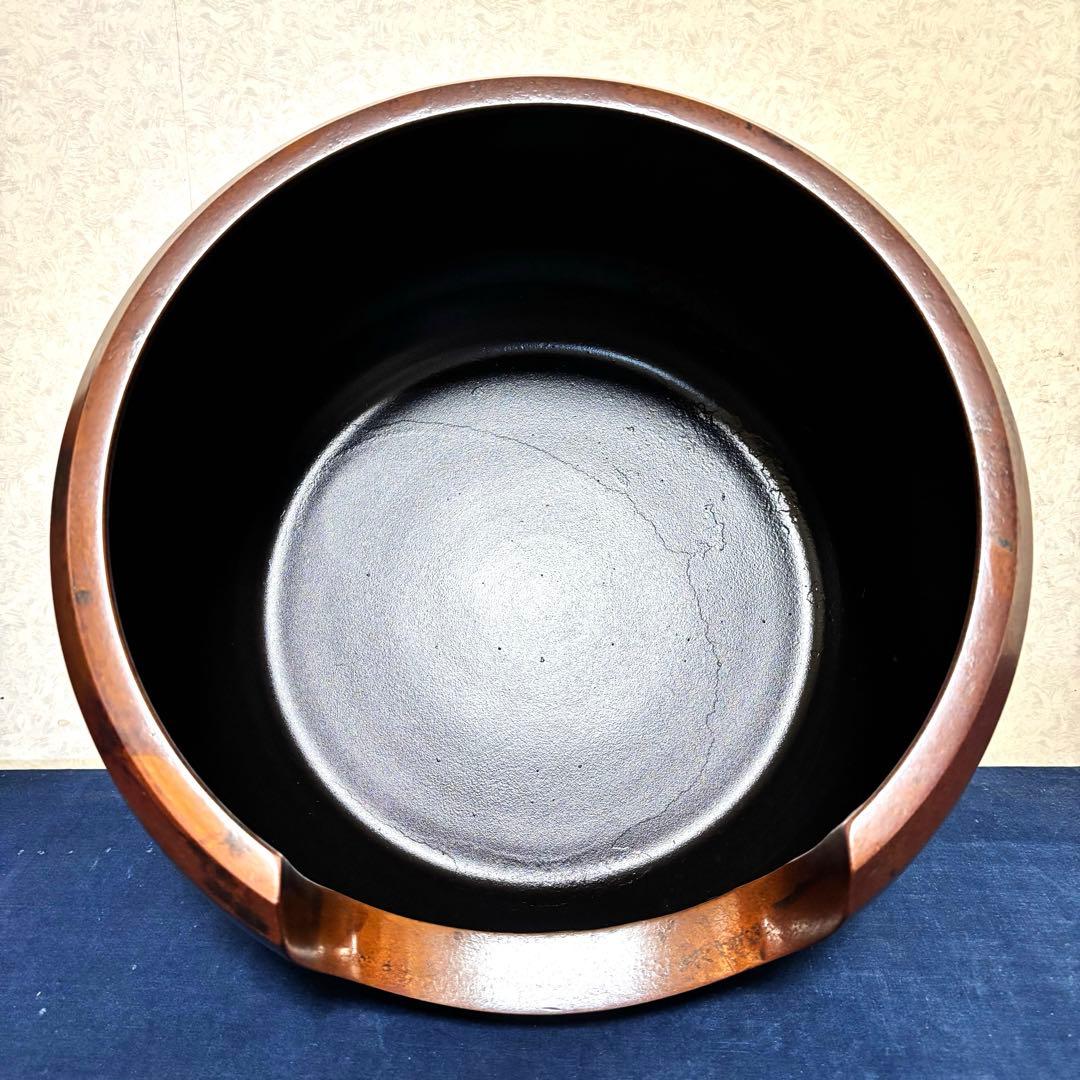 人間国宝敬典/焼色面取風炉/茶釜/風炉/電熱器/電熱器/敷板/底瓦/香入/茶道具