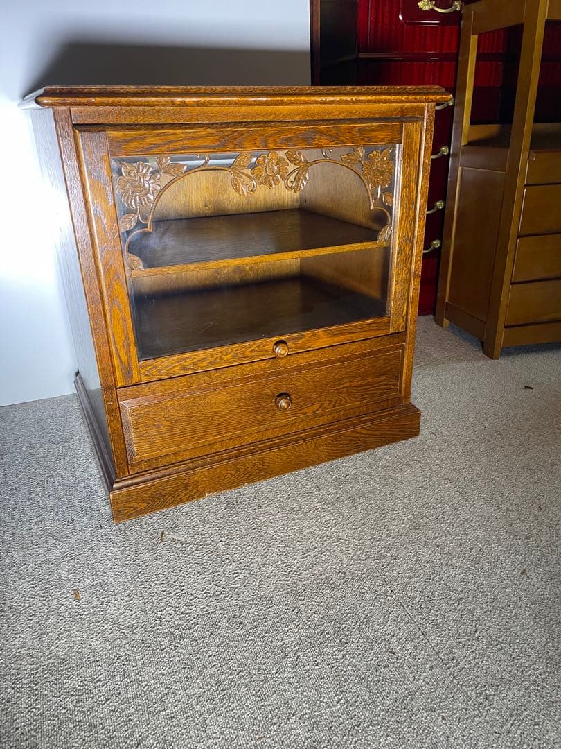 美品　三越家具　ブルージュ　英国スタイル　アールヌーボー　フラップ式