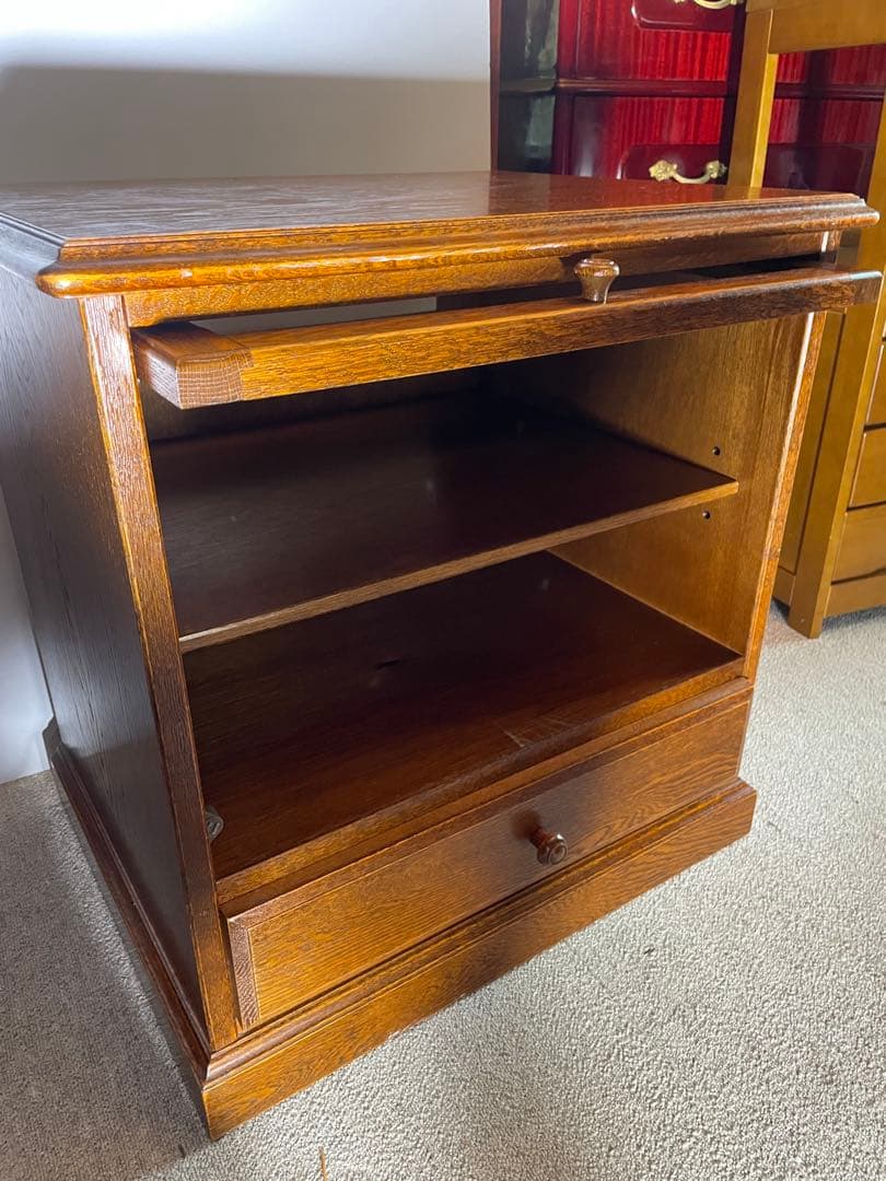 美品　三越家具　ブルージュ　英国スタイル　アールヌーボー　フラップ式