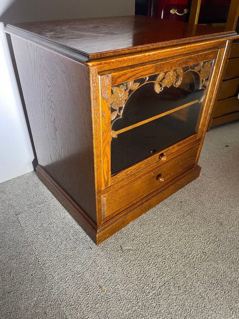 美品　三越家具　ブルージュ　英国スタイル　アールヌーボー　フラップ式