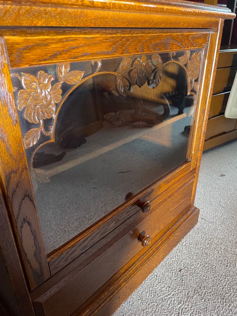 美品　三越家具　ブルージュ　英国スタイル　アールヌーボー　フラップ式