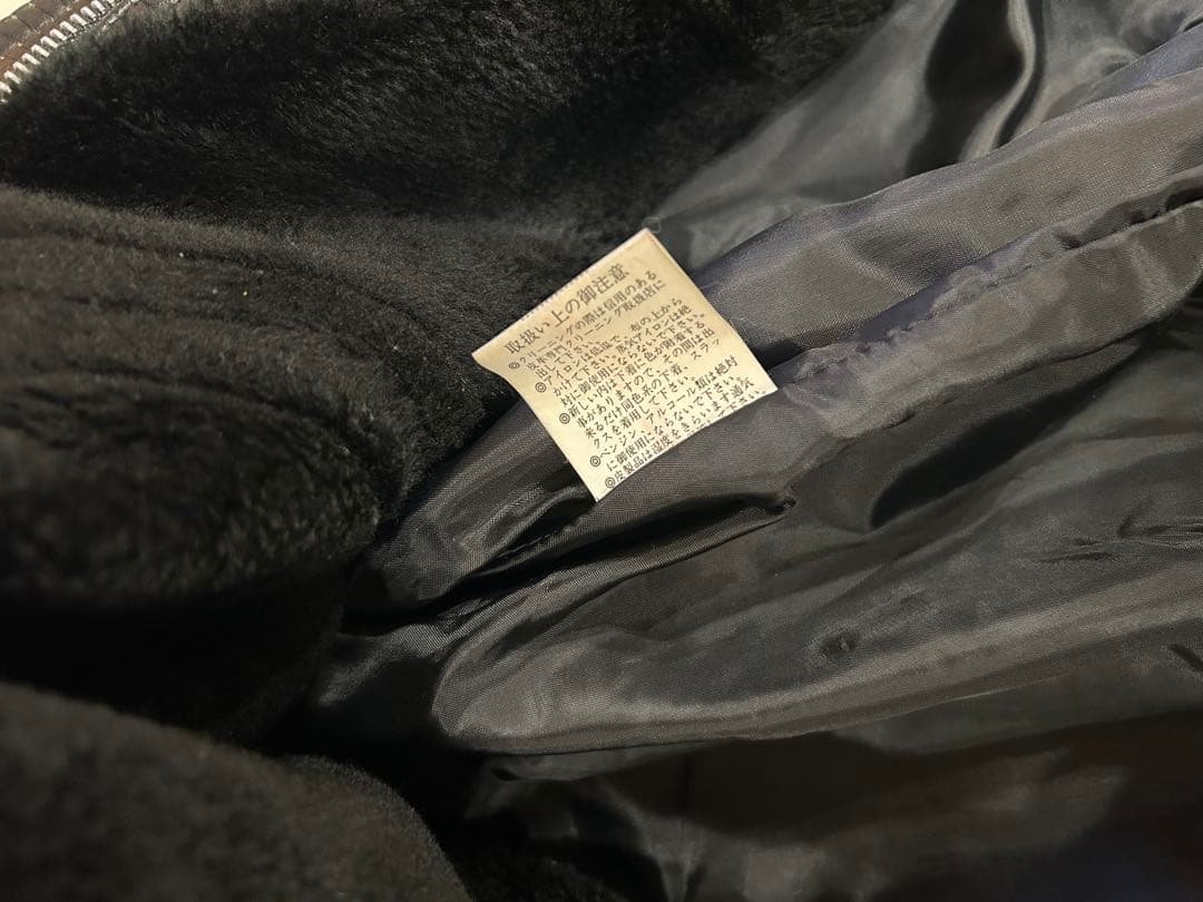 未使用級 vintage レザー G1 フライトジャケット MA-1 ファー