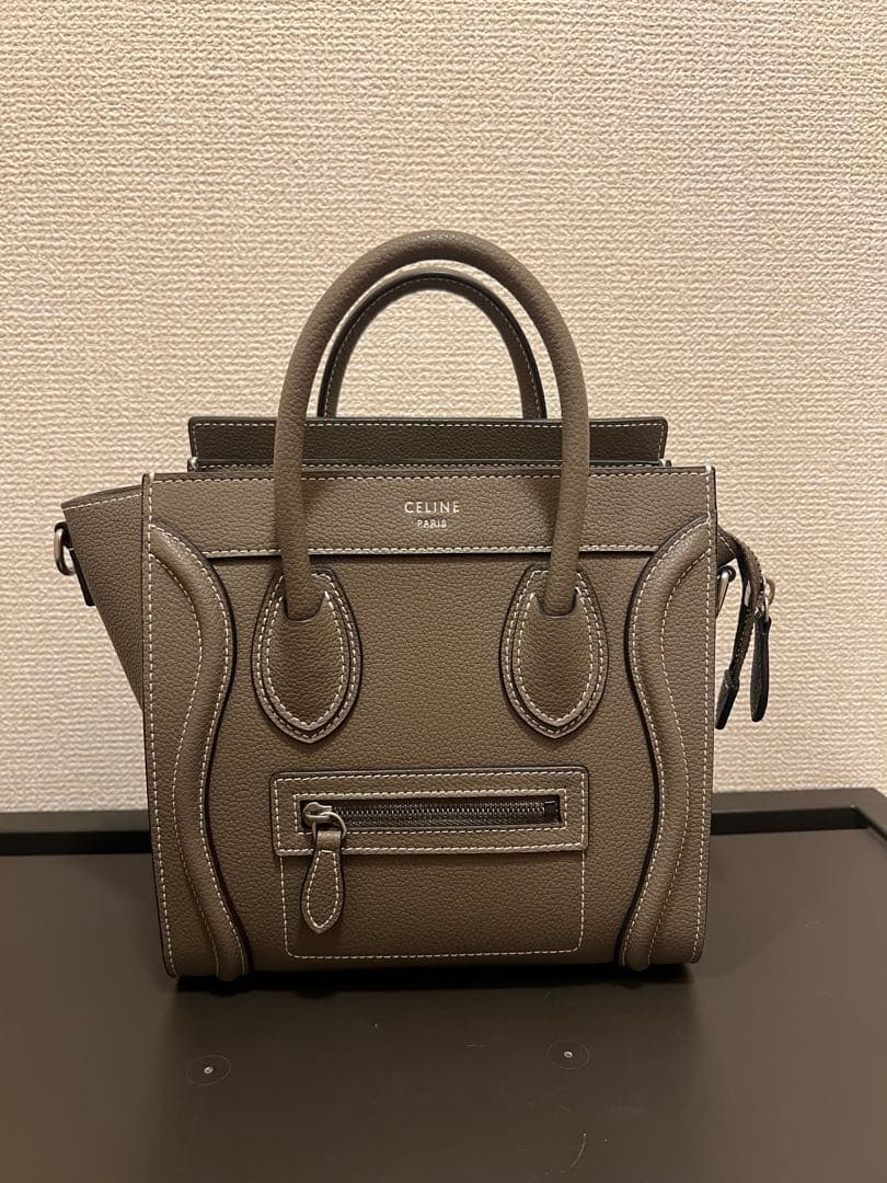 CELINE セリーヌ ラゲージ ナノ ショッパー ショルダーバッグ・箱無し