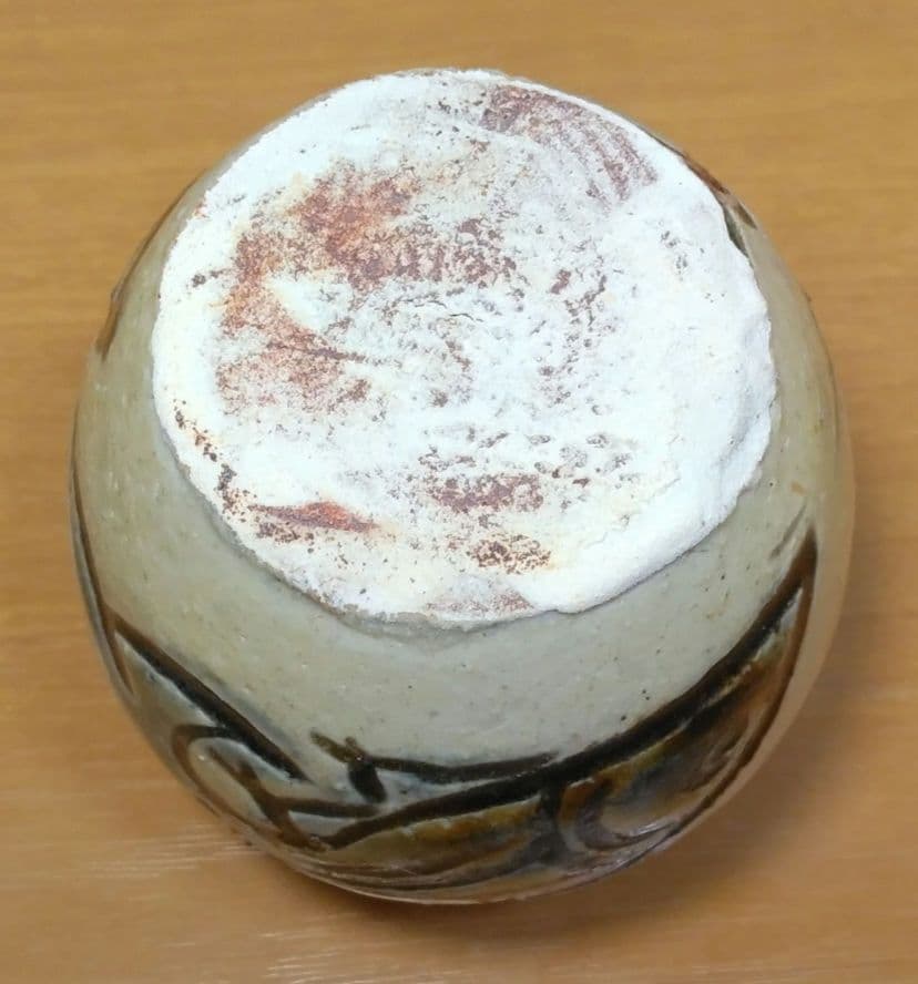 人間国宝 金城次郎 楊立(楊枝立）栞 共箱(本人書付）未使用美品 壷屋焼 壺屋焼