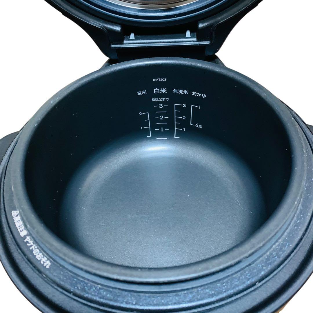 美品‼️バルミューダ ザ・ゴハン 3合炊きK03A-BK