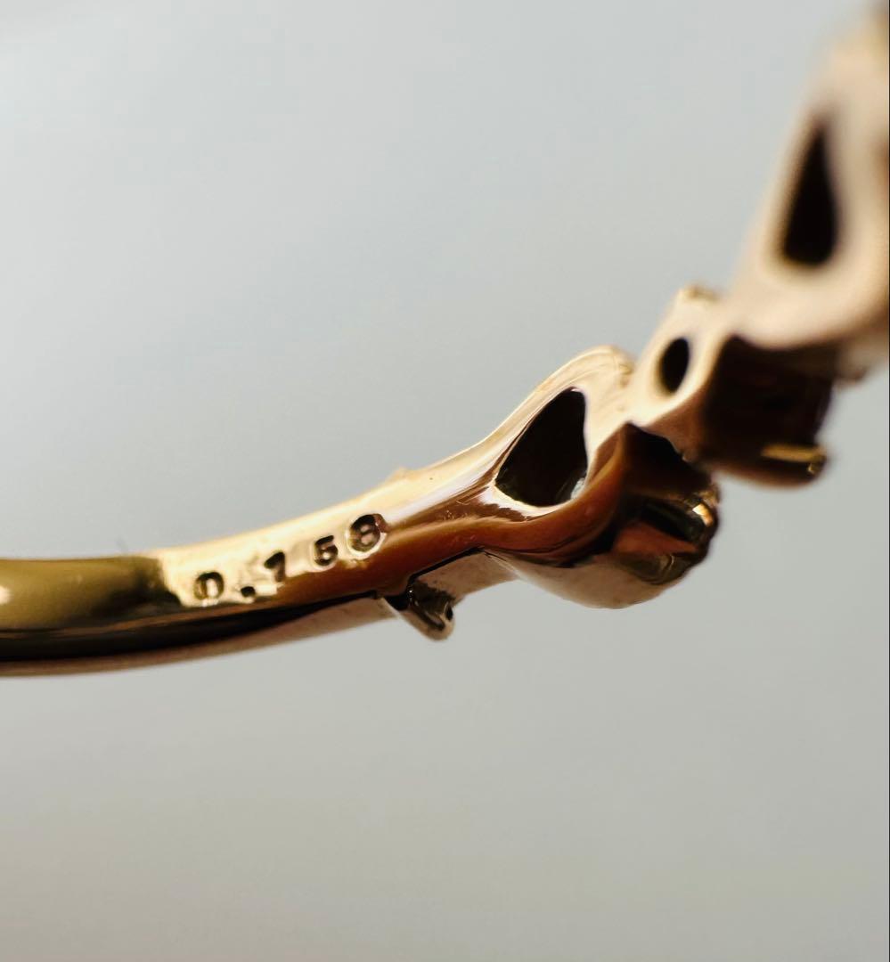 13号 K18 ダイヤモンド　0.5ct弱 ハーフエタニティ