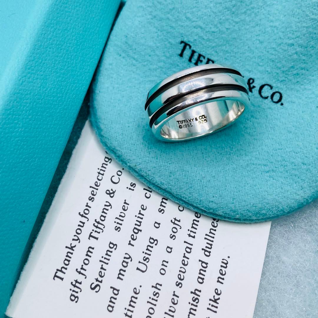 極美品✨ ティファニー リング ダブルライン AG925 #20
