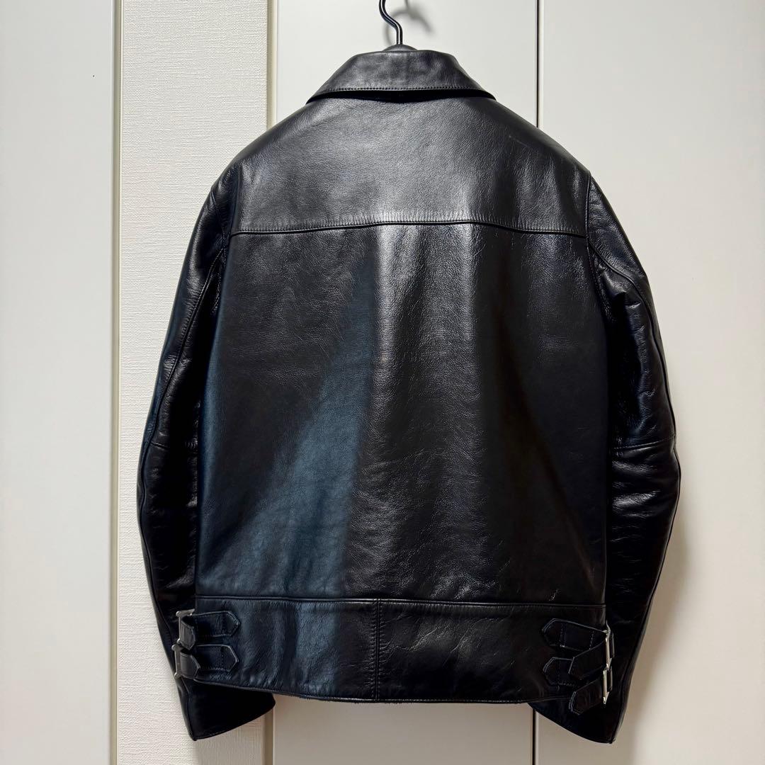 【美品】ROTAR 本革シングルライダース ジャケットM
