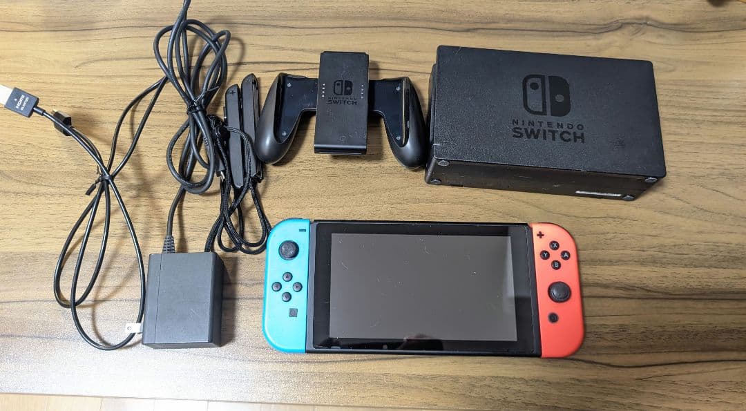 【箱付欠品無】Nintendo Switch 本体 青/オレンジ Joy-Con