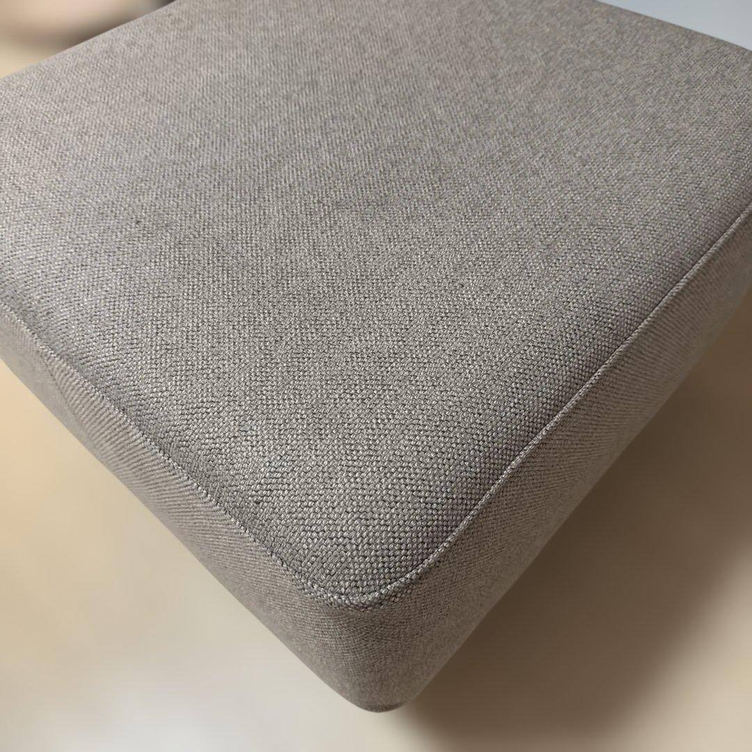 無印 オットマン本体木製脚付き