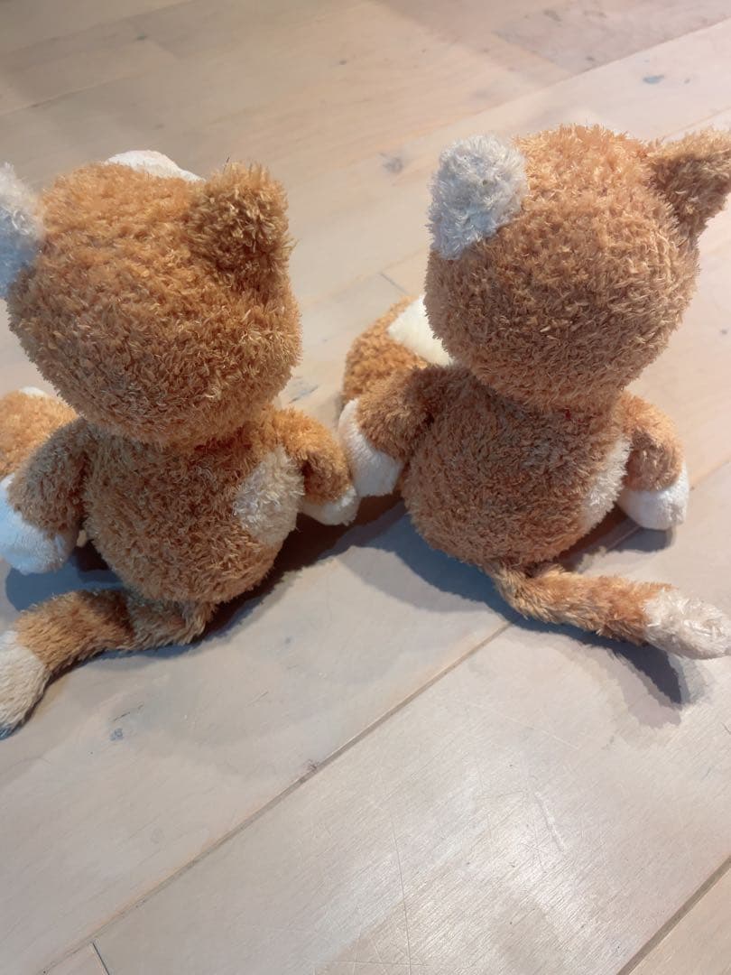 NICI レアのオレンジ猫のぬいぐるみ2体セット25センチ《生産終了》