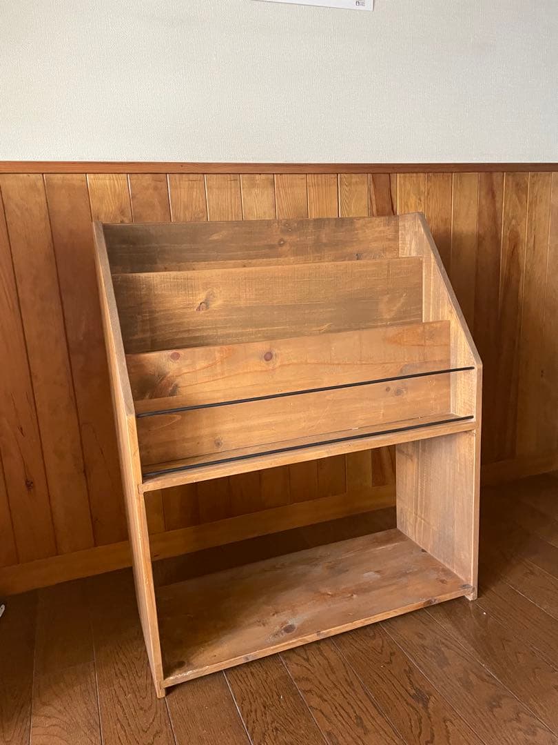 ニコアンド　nico and… 木製マガジンラック ナチュラルウッド