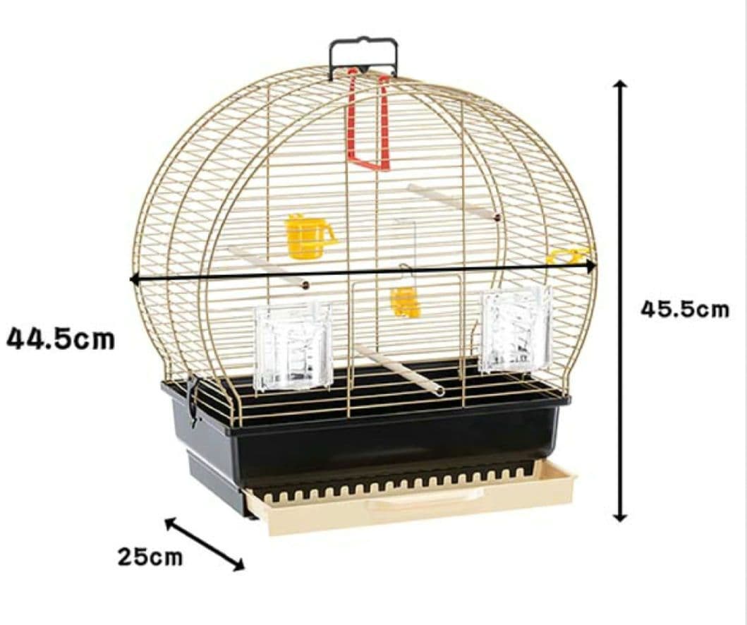 鳥かご 44.5cm x 25cm ヨーロッパ 輸入 ケージ