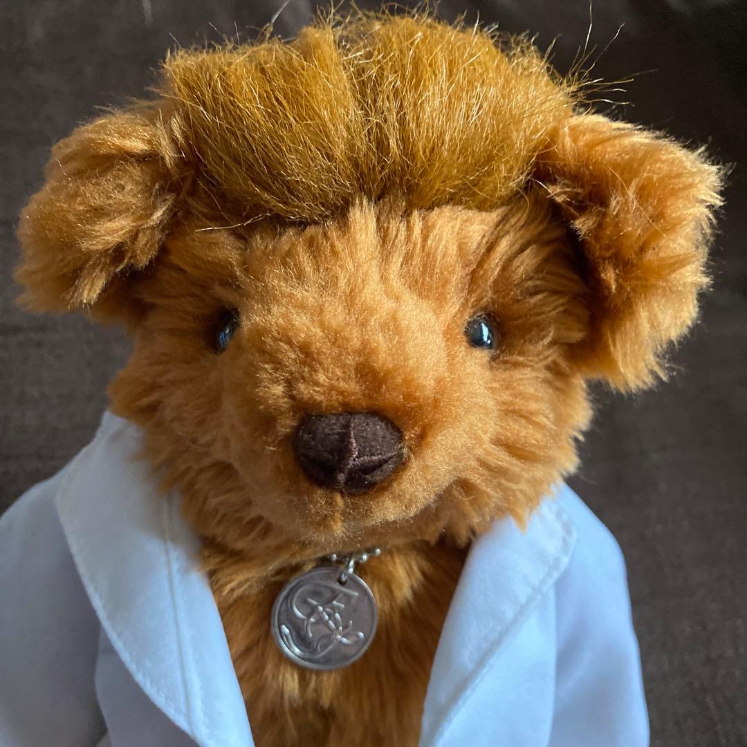 ま*り様 矢沢永吉リーゼントテディベア 白いスーツ